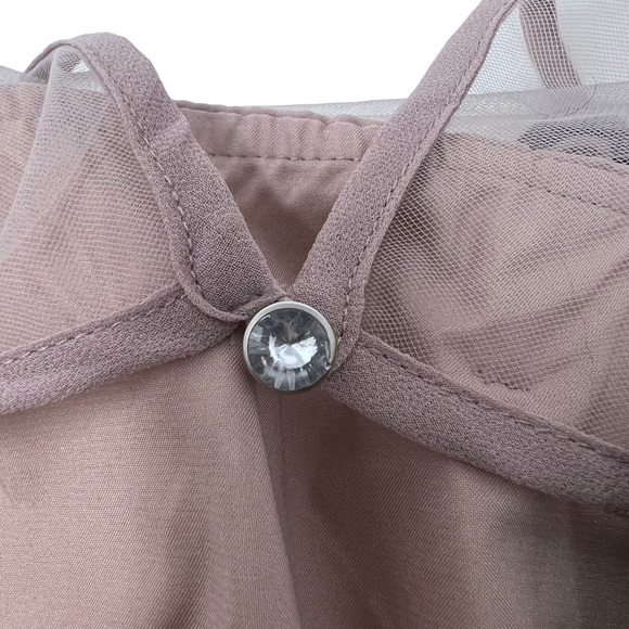 Little Mistress Black Sleeveless Embroidered Illusion Formal Gown Dress Sz 4 NWT - Picture 14 of 16